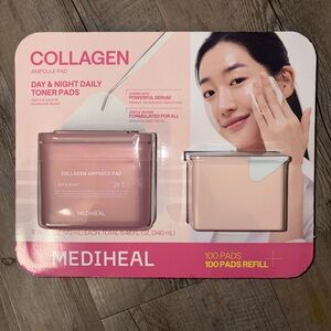 Mediheal Collagen Day & Night Daily Toner Pads 200ct NIB